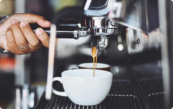 Double espresso extraction